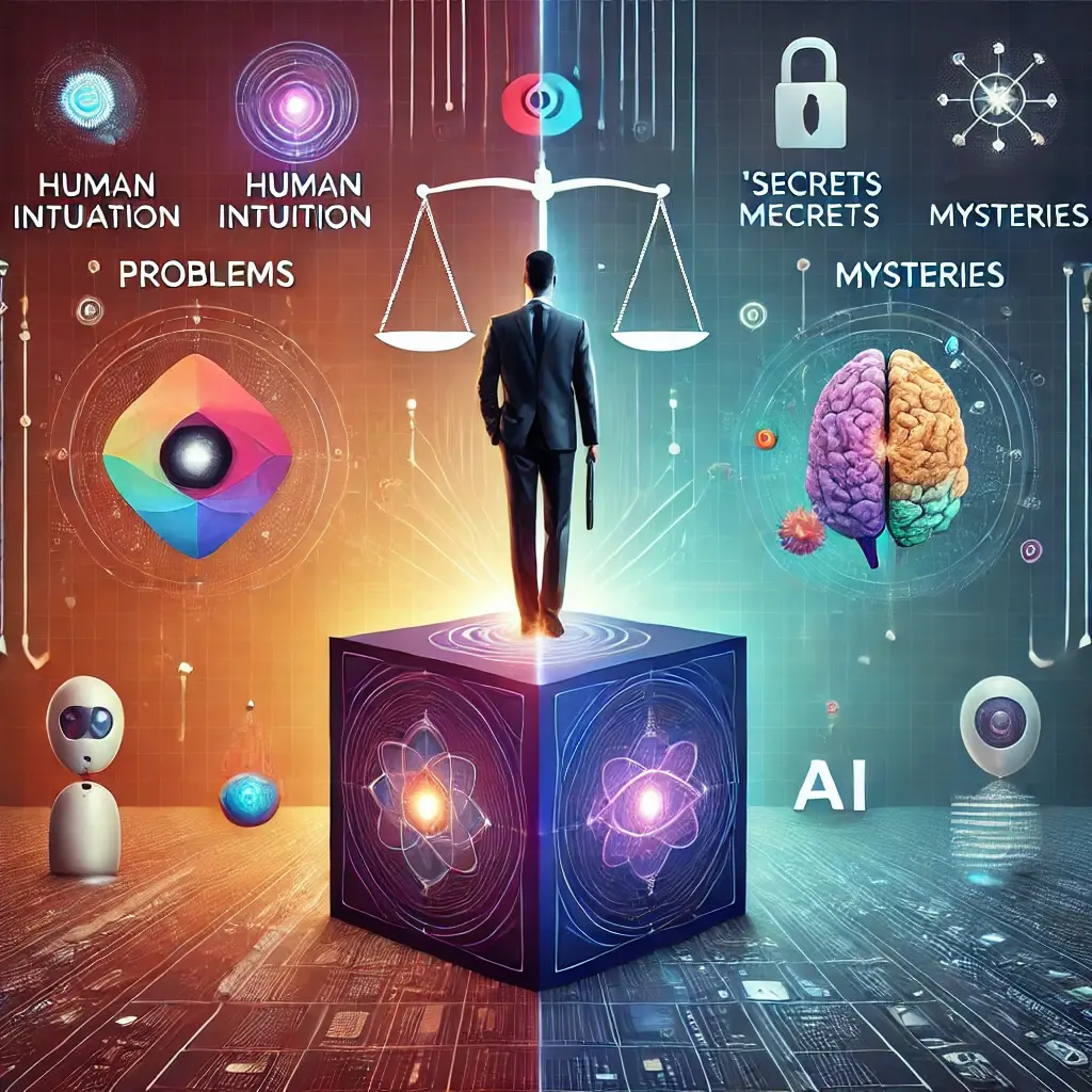 DALL·E 2025-02-11 20.15.12 - A balanced, futuristic square-format illustration depicting the future of leadership in an AI-driven world. The image showcases a professional leader 